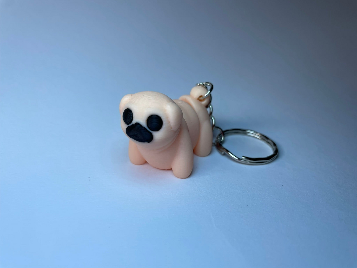 Flexi-Hund Schlüsselanhänger aus PLA, 3D-gedruckt von 3DruckAS