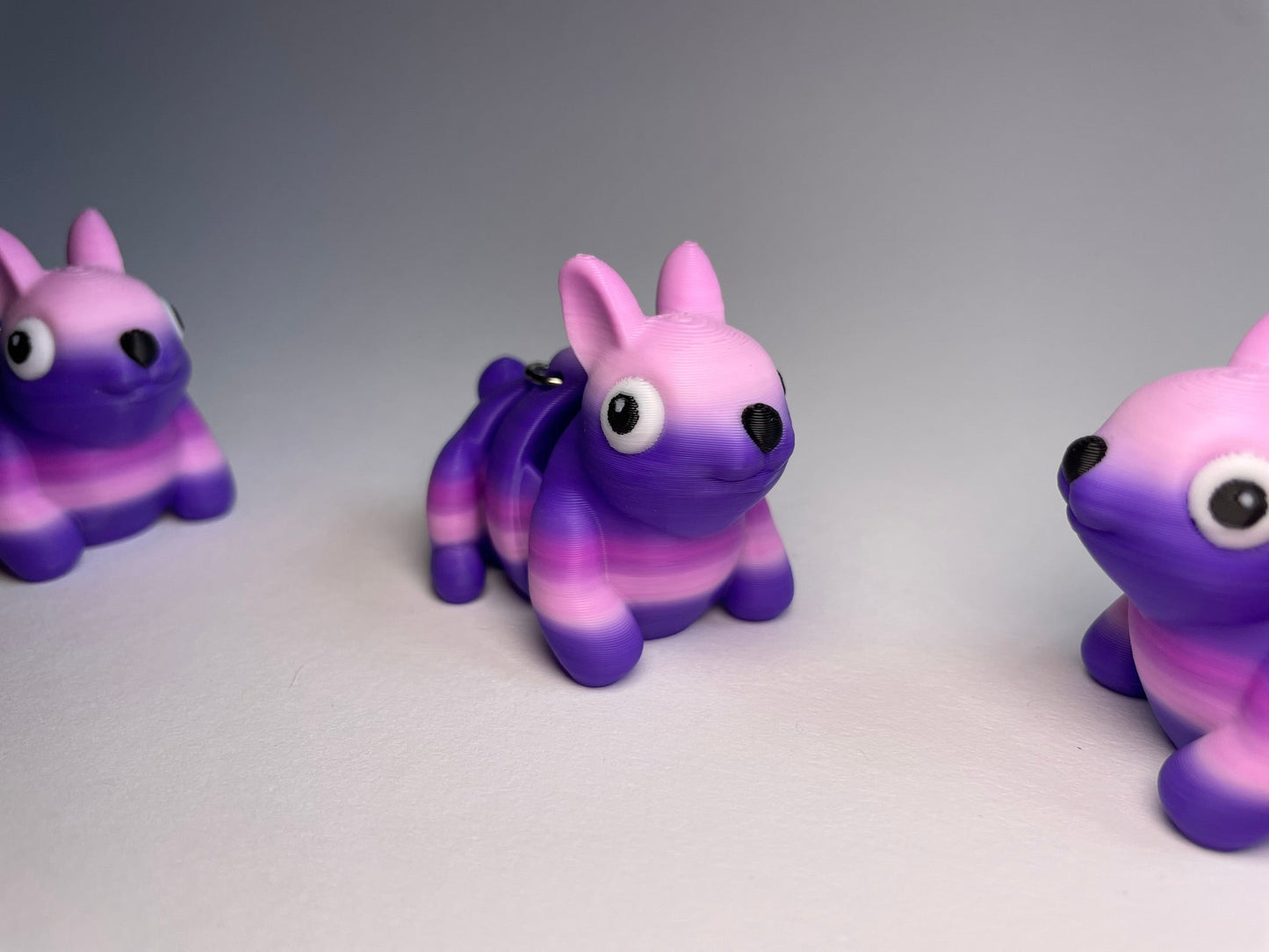 Flexi-Hässchen Schlüsselanhänger aus PLA, 3D-gedruckt von 3DruckAS