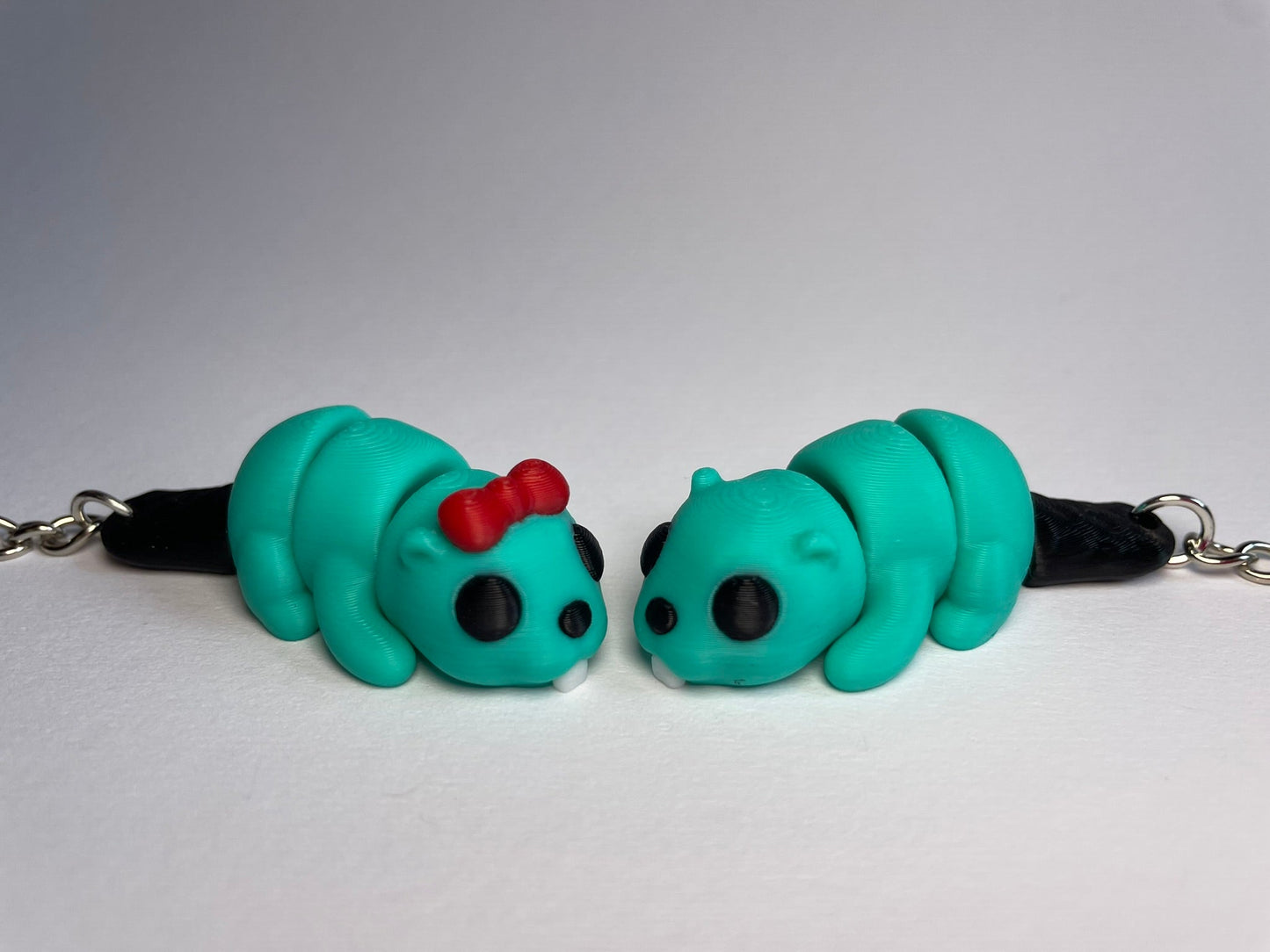 Flexi-Biber Schlüsselanhänger aus PLA, 3D-gedruckt von 3DruckAS