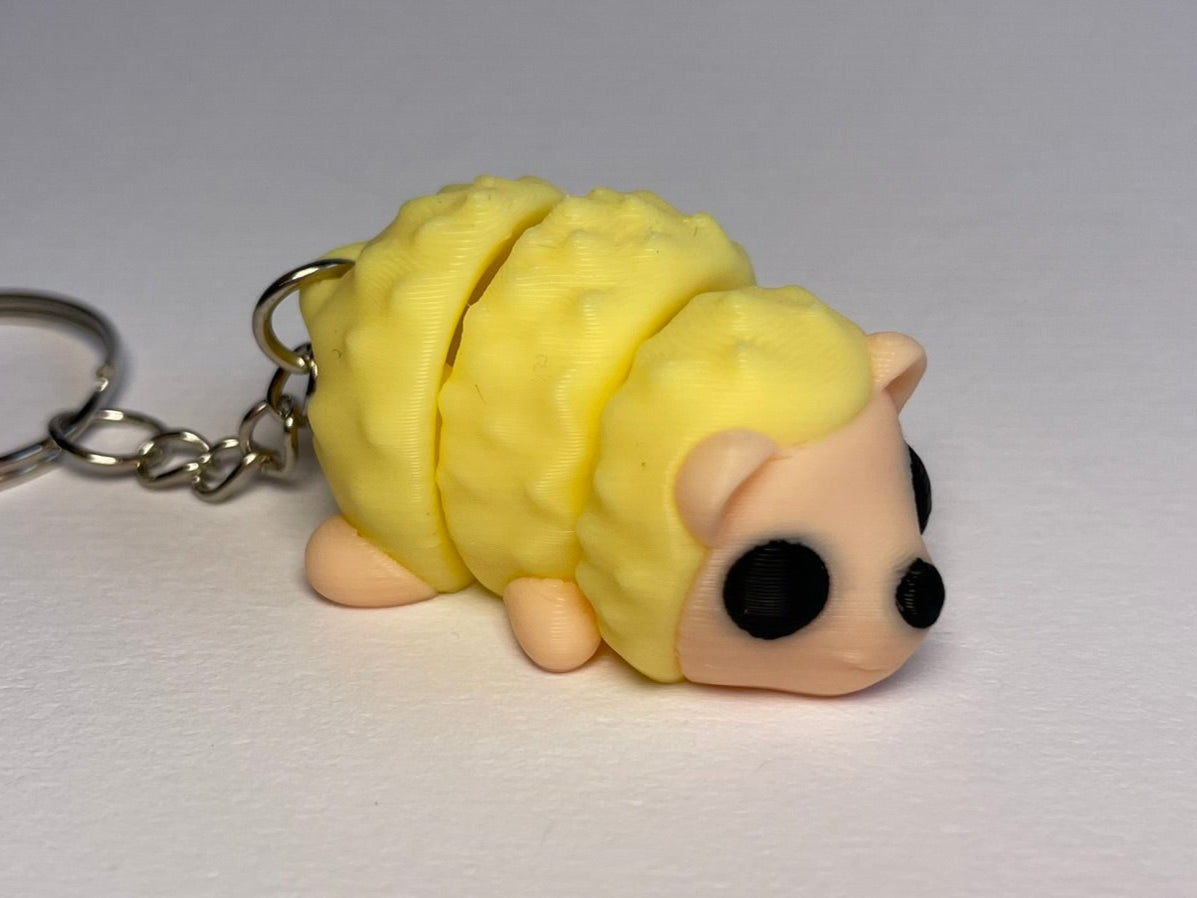 Flexi-Igel Schlüsselanhänger aus PLA, 3D-gedruckt von 3DruckAS