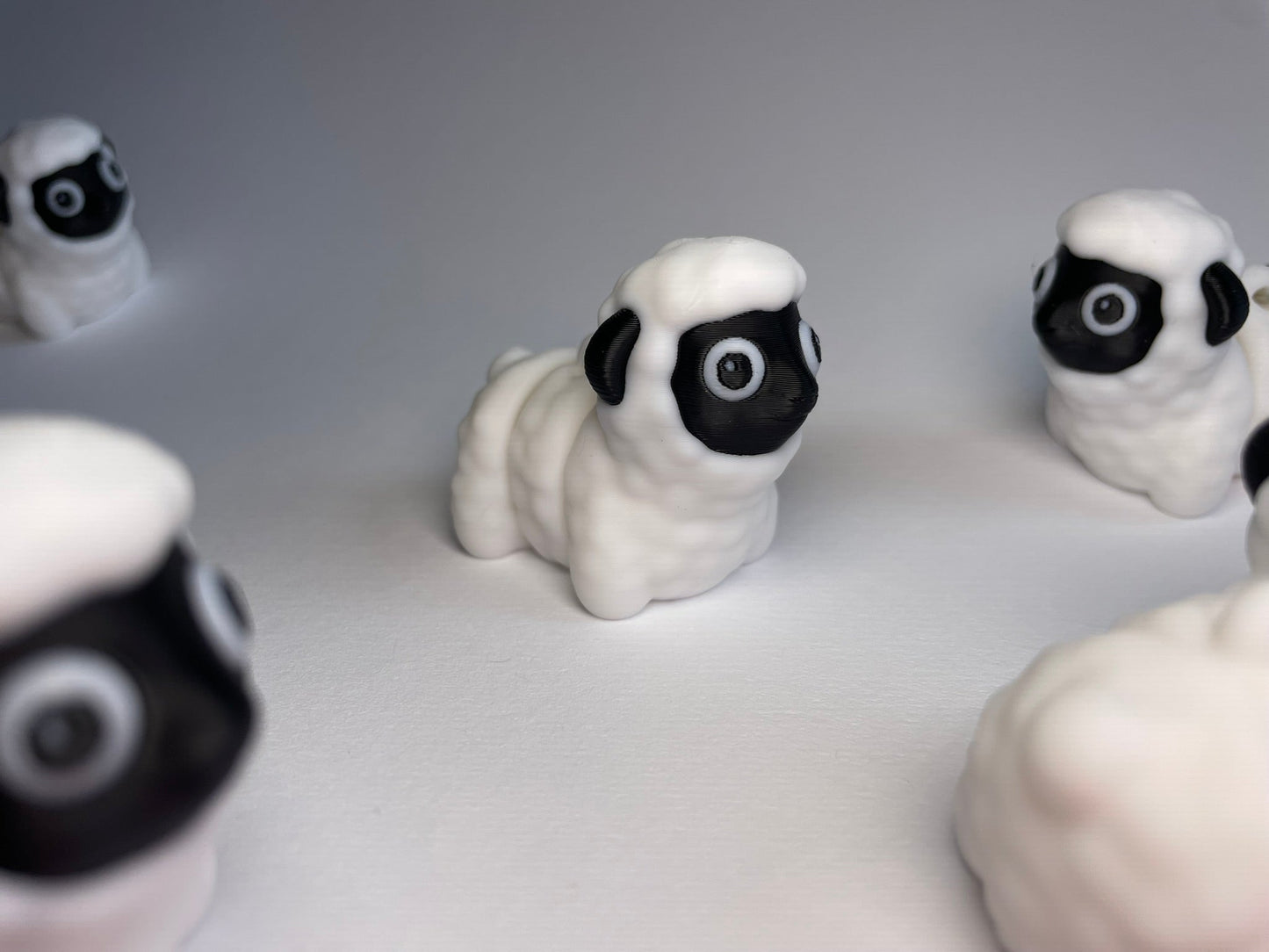 Flexi-Schaf Schlüsselanhänger aus PLA, 3D-gedruckt von 3DruckAS