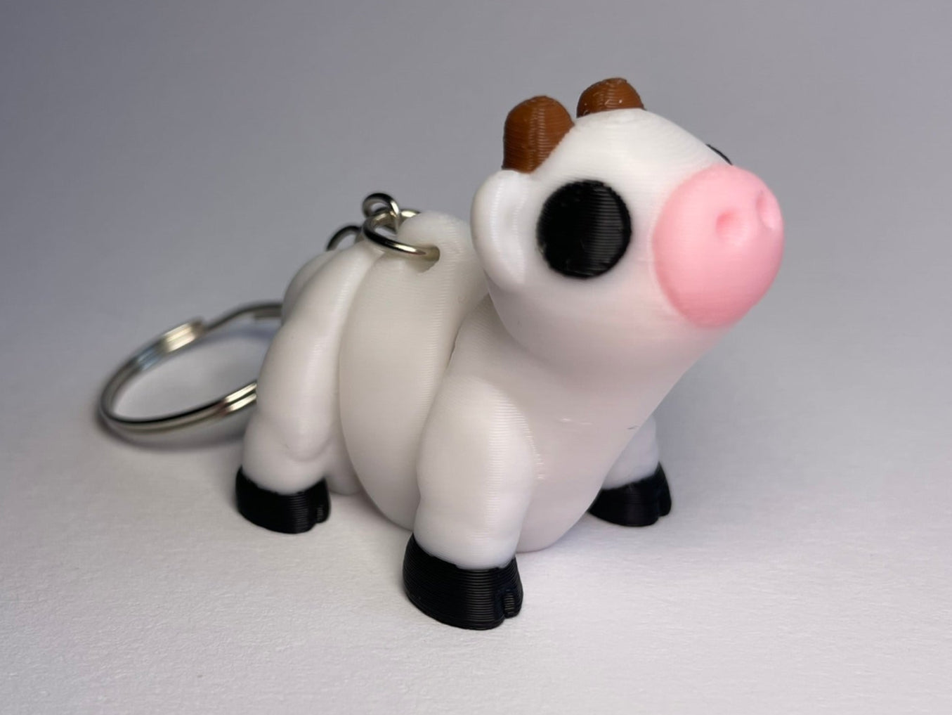 Flexi-Kuh Schlüsselanhänger aus PLA, 3D-gedruckt von 3DruckAS