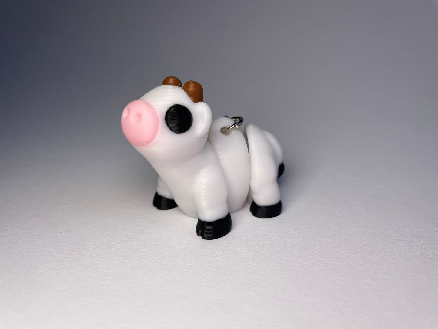 Flexi-Kuh Schlüsselanhänger aus PLA, 3D-gedruckt von 3DruckAS