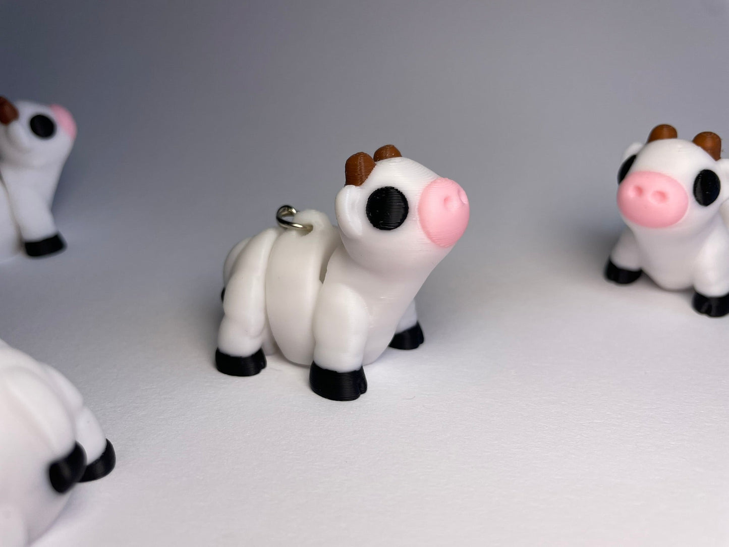 Flexi-Kuh Schlüsselanhänger aus PLA, 3D-gedruckt von 3DruckAS