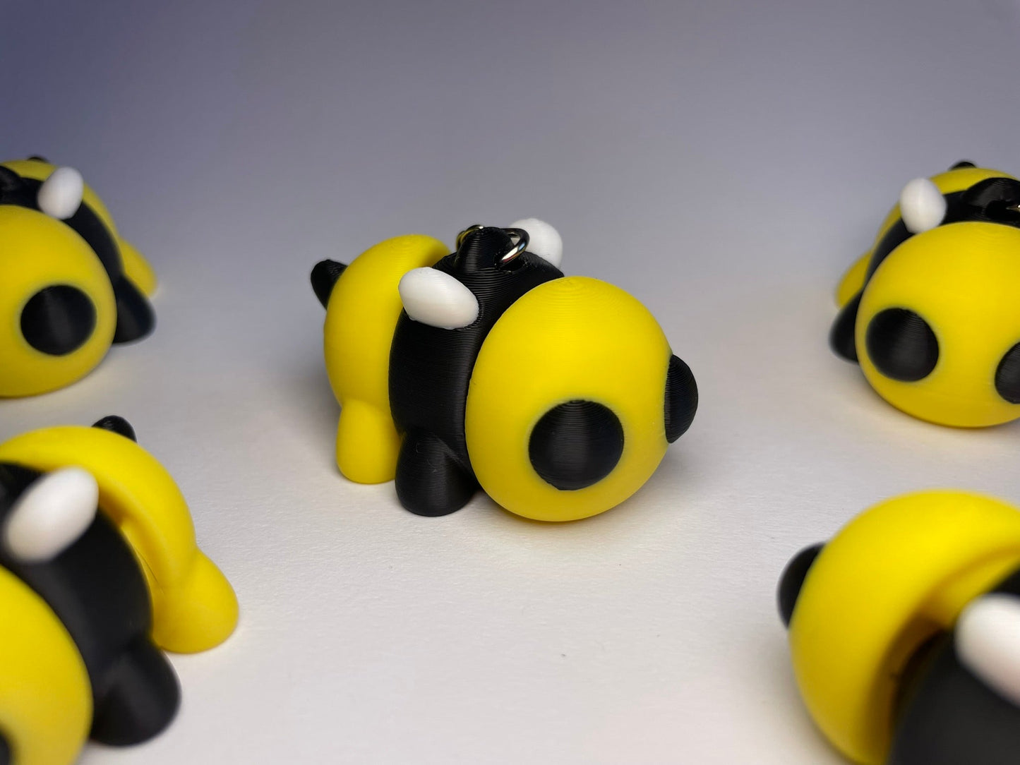 Flexi-Bienchen Schlüsselanhänger aus PLA, 3D-gedruckt von 3DruckAS