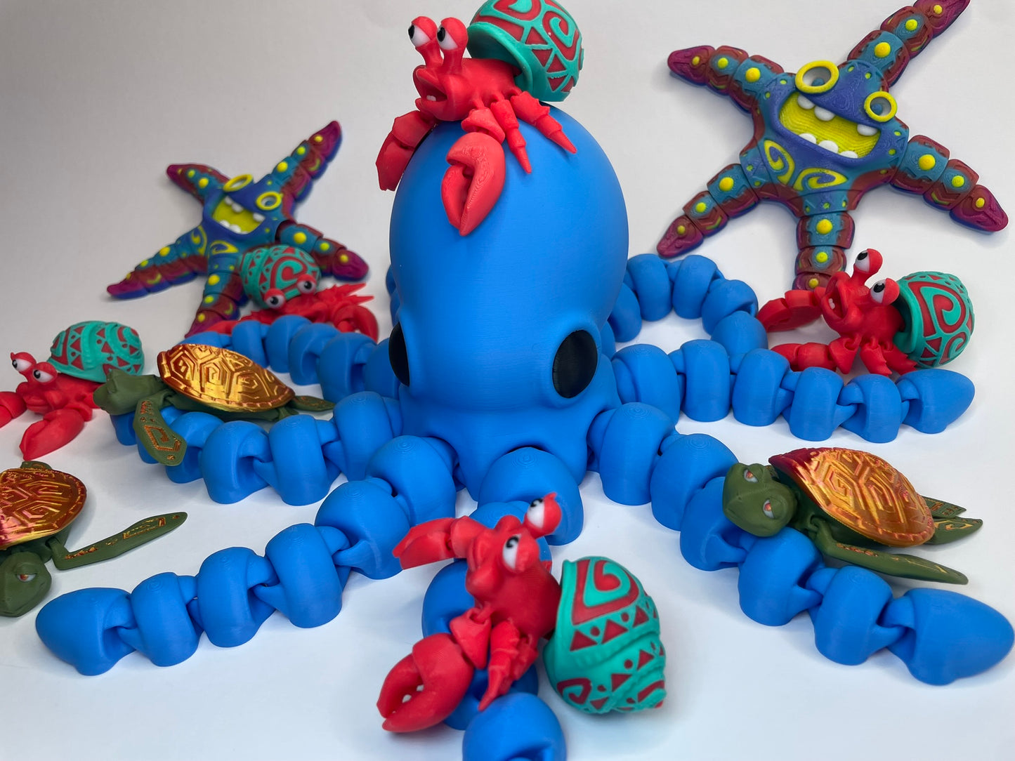 Riesen Flexi Oktopus aus PLA, 3D-gedruckt von 3DruckAS