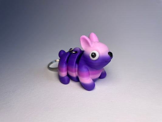 Hoppel Häschen – beweglicher Schlüsselanhänger | PLA 3D-Druck Figur · 3DruckAS