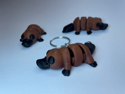 Bewegliches Schnabeltier aus PLA mit schwarzem Schnabel – Fletcher von 3DruckAS