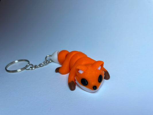 Fuxi - Flexi-Fuchs Schlüsselanhänger aus PLA, 3D-gedruckt von 3DruckAS