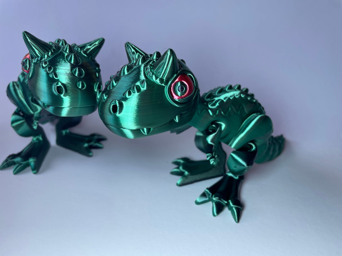 Carnotaurus – Flexi-Dino Figur | 3D-gedruckt mit PLA und PLA-Silk-Dual-Color · 3DruckAS