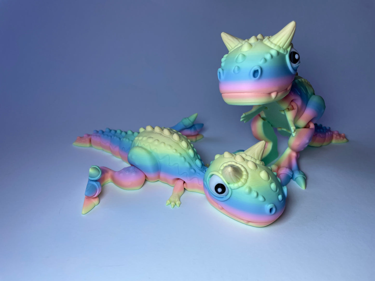 Carnotaurus – Flexi-Dino Figur | 3D-gedruckt mit PLA und PLA-Silk-Dual-Color · 3DruckAS