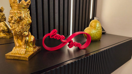 Love You 4 Ever | Schriftzug | Tischdeko | Moderne Valentinstag Deko