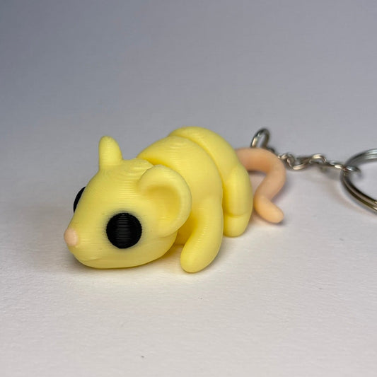3D-Maus Anhänger Cheesy – Schlüsselbundfigur von 3DruckAS