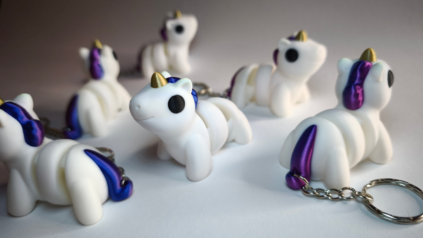 Flexi-Einhorn Anna – bewegliches PLA-Einhorn mit Kette