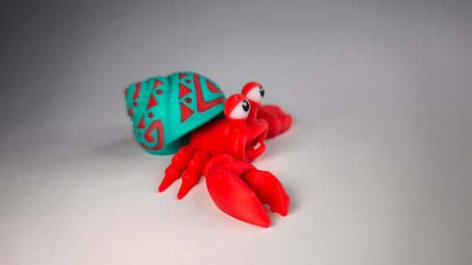 Flexi-Krabbe Kalli – 3D-gedruckte Figur aus PLA, beweglich & detailreich