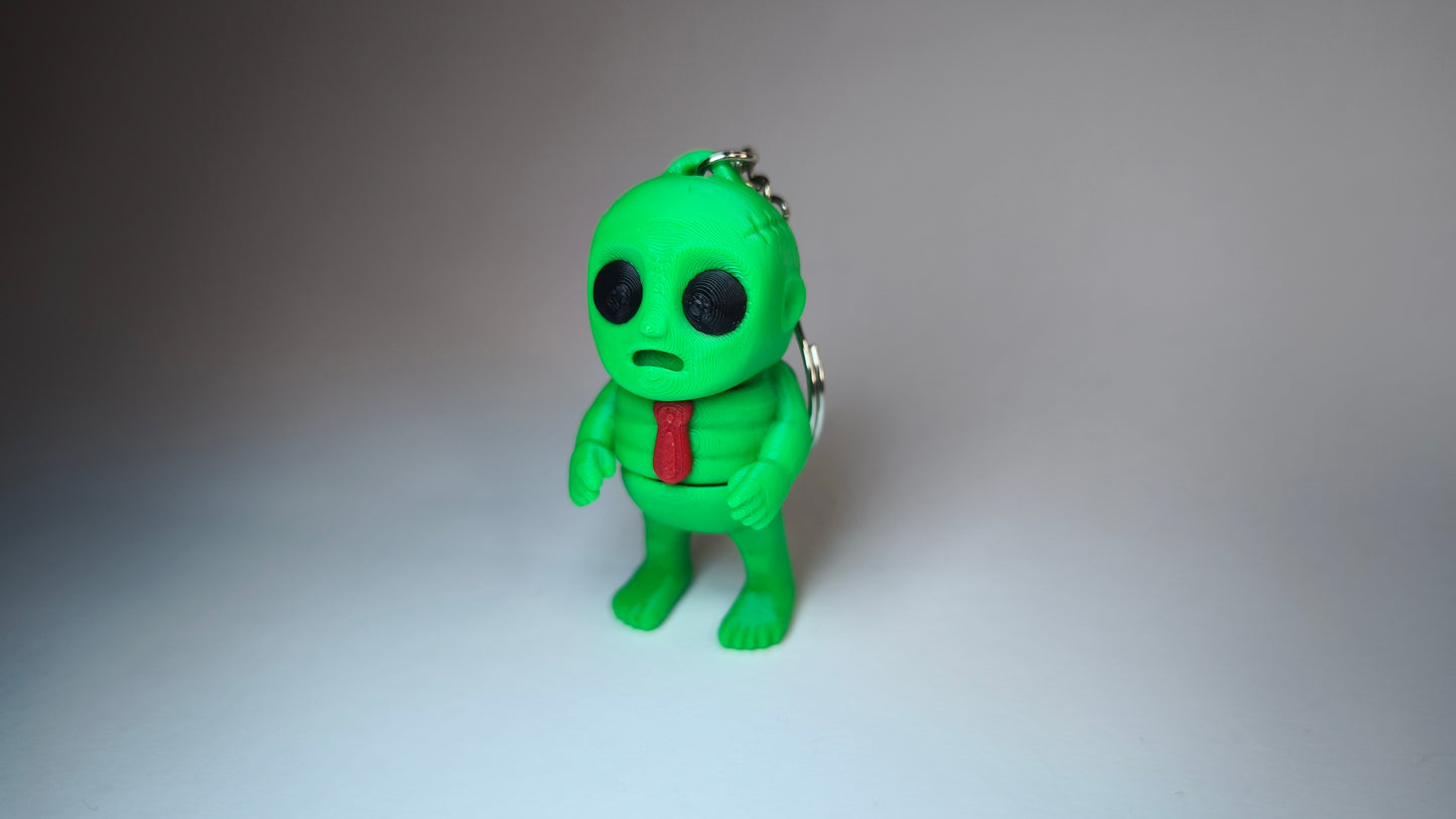 Morti der Flexi-Zombie – 3D-gedruckter Schlüsselanhänger aus PLA