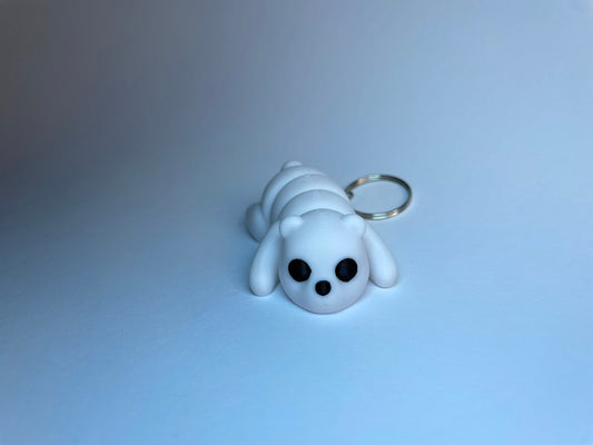 Frosty - Flexi-Eisbär Schlüsselanhänger aus PLA, 3D-gedruckt von 3DruckAS