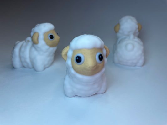 Schlüsselanhänger Kira – Schaf Figur im 3D-Druck