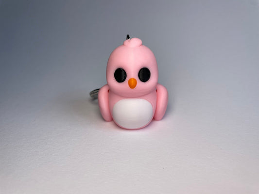 Vogel Klausi Schlüsselanhänger – bewegliche 3D-Figur aus dem Allgäu