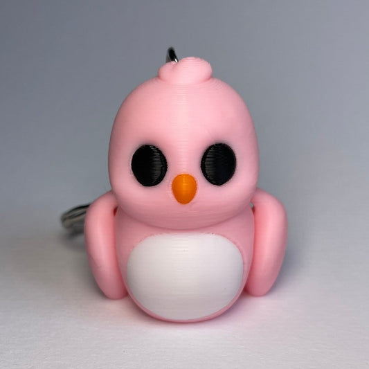 Vogel Klausi Schlüsselanhänger – bewegliche 3D-Figur aus dem Allgäu