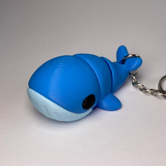Wally Flexi-Wal Schlüsselanhänger aus blauem PLA, 3D-gedruckt