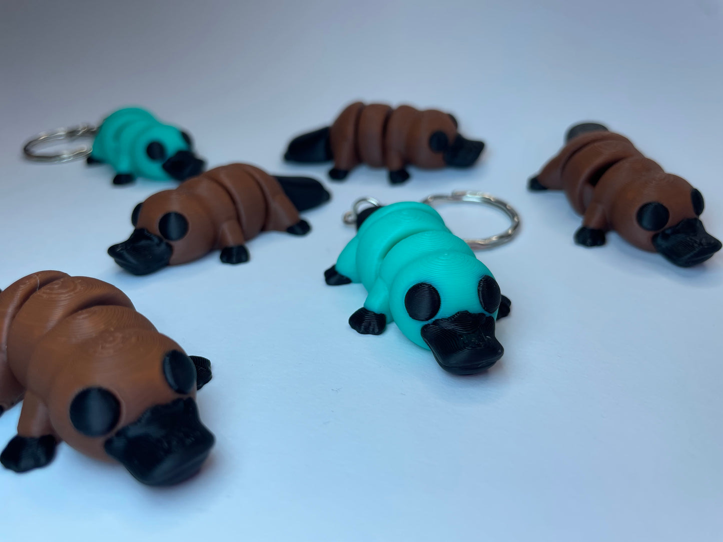 PLA Schlüsselanhänger in Schnabeltier-Design – Dexter, 3D-Druck