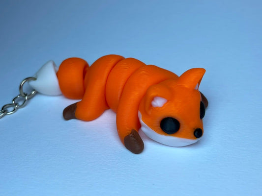 Flexi-Fuchs Schlüsselanhänger aus PLA, 3D-gedruckt von 3DruckAS