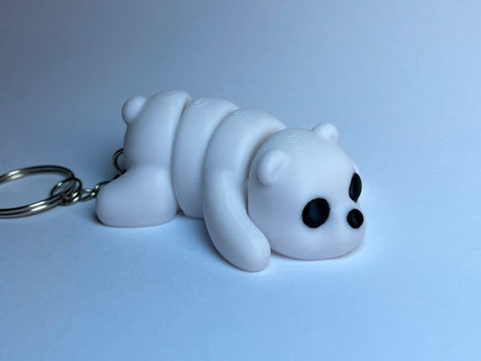 Flexi-Eisbär Schlüsselanhänger aus PLA, 3D-gedruckt von 3DruckAS