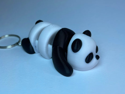 Flexi-Panda Schlüsselanhänger aus PLA, 3D-gedruckt von 3DruckAS