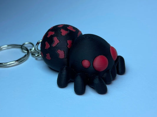 Flexi-Spinne Schlüsselanhänger aus PLA, 3D-gedruckt von 3DruckAS