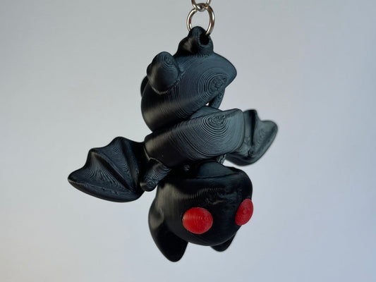 Flexi-Fledermaus Schlüsselanhänger aus PLA, 3D-gedruckt von 3DruckAS