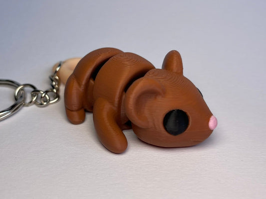 Flexi-Maus Schlüsselanhänger aus PLA, 3D-gedruckt von 3DruckAS