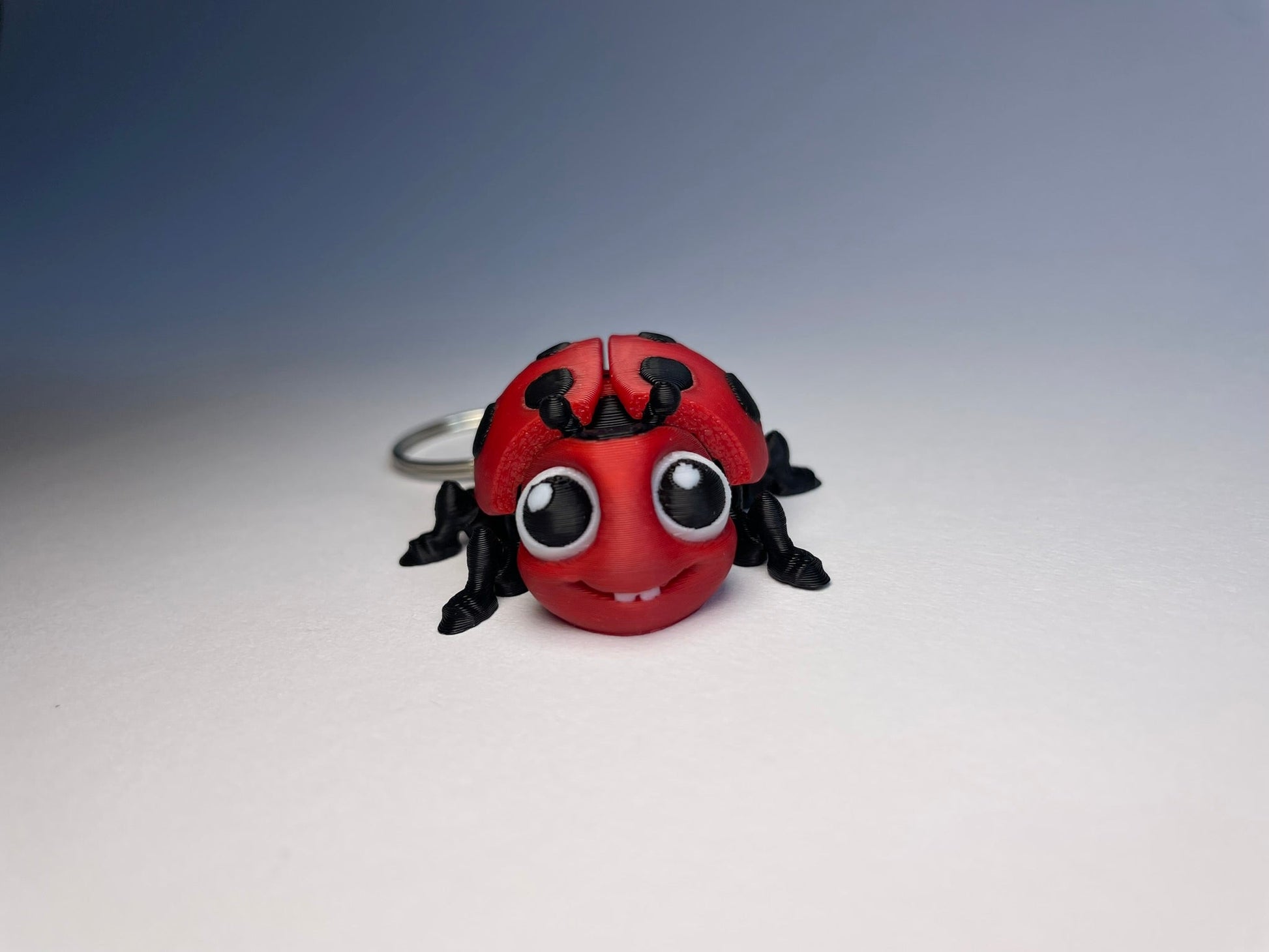 Flexi-Marienkäfer Schlüsselanhänger aus PLA, 3D-gedruckt von 3DruckAS