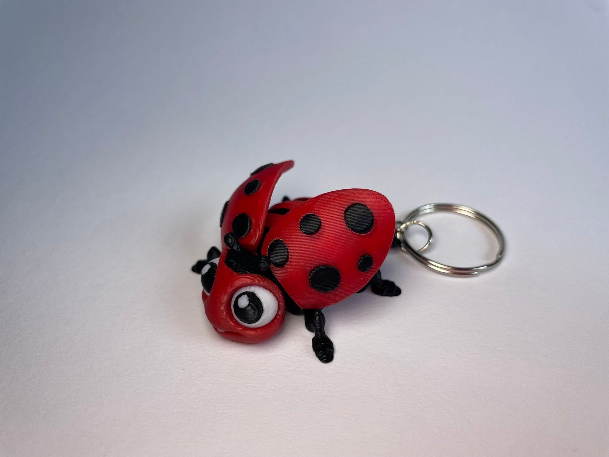 Flexi-Marienkäfer Schlüsselanhänger aus PLA, 3D-gedruckt von 3DruckAS