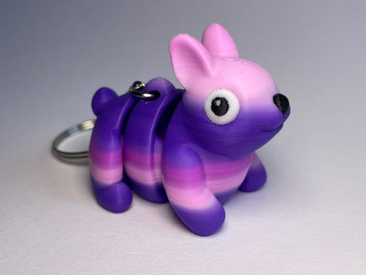 Flexi-Hässchen Schlüsselanhänger aus PLA, 3D-gedruckt von 3DruckAS