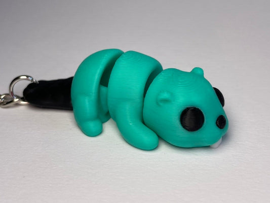 Flexi-Biber Schlüsselanhänger aus PLA, 3D-gedruckt von 3DruckAS