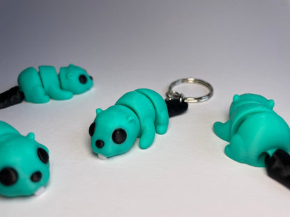Flexi-Biber Schlüsselanhänger aus PLA, 3D-gedruckt von 3DruckAS