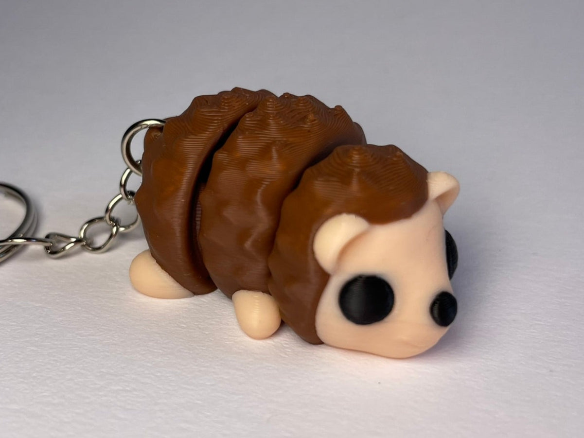 Flexi-Igel Schlüsselanhänger aus PLA, 3D-gedruckt von 3DruckAS
