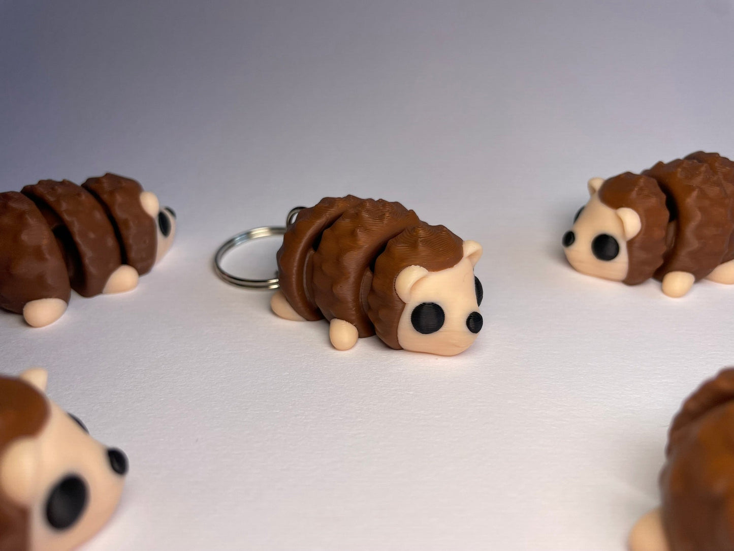 Flexi-Igel Schlüsselanhänger aus PLA, 3D-gedruckt von 3DruckAS