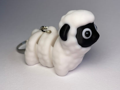 Flexi-Schaf Schlüsselanhänger aus PLA, 3D-gedruckt von 3DruckAS