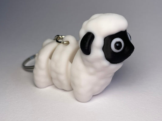 Flexi-Schaf Schlüsselanhänger aus PLA, 3D-gedruckt von 3DruckAS