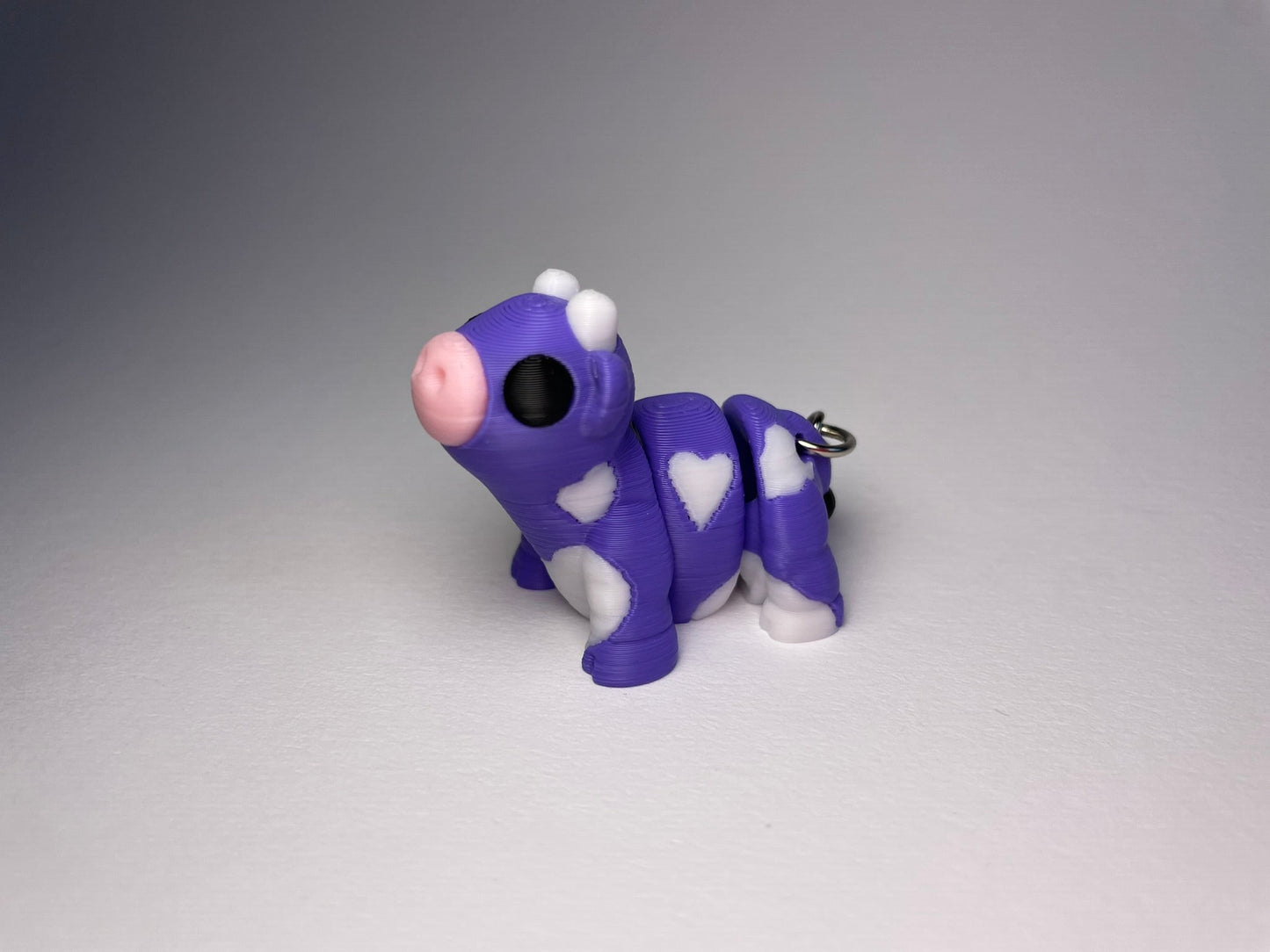 Flexi-Kuh Schlüsselanhänger aus PLA, 3D-gedruckt von 3DruckAS