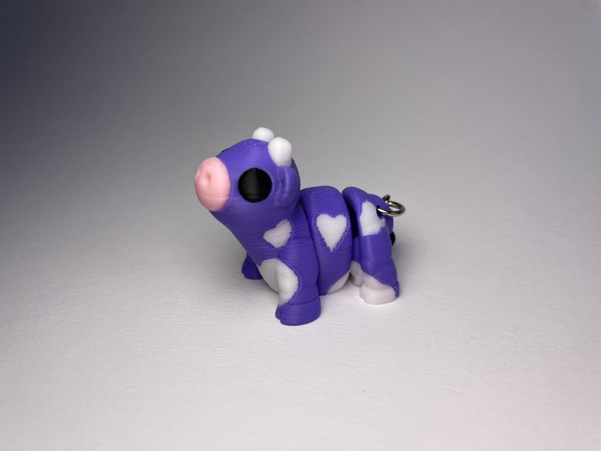 Flexi-Kuh Schlüsselanhänger aus PLA, 3D-gedruckt von 3DruckAS