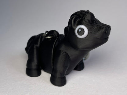 Flexi-Pferd Schlüsselanhänger aus PLA, 3D-gedruckt von 3DruckAS