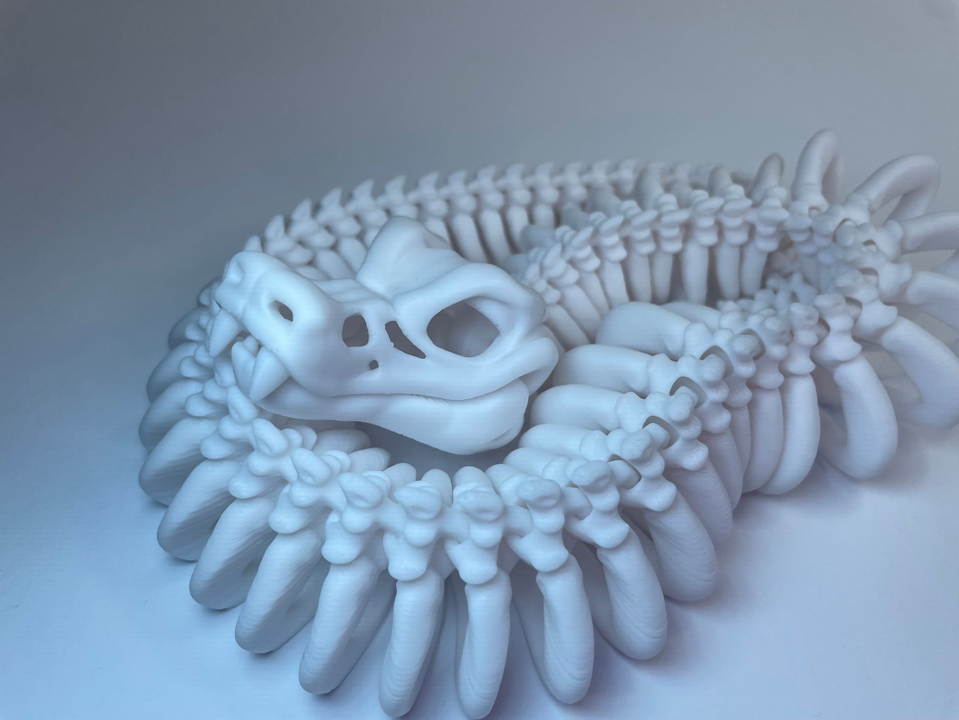 Flexi Skelett Schlange aus PLA, 3D-gedruckt von 3DruckAS