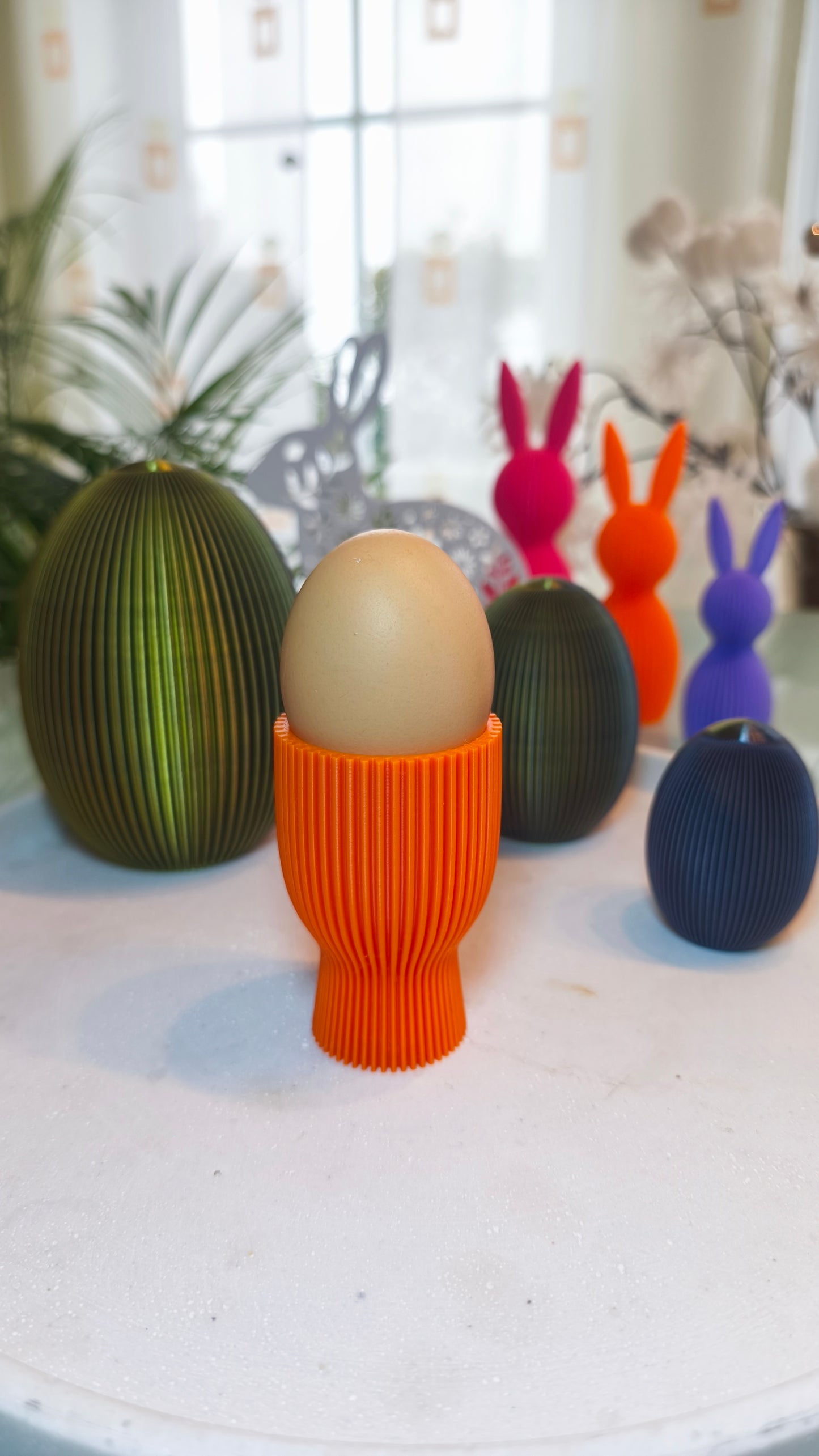 Eierbecher geriffelt  | Dekorative Eierbecher | große Farbauswahl