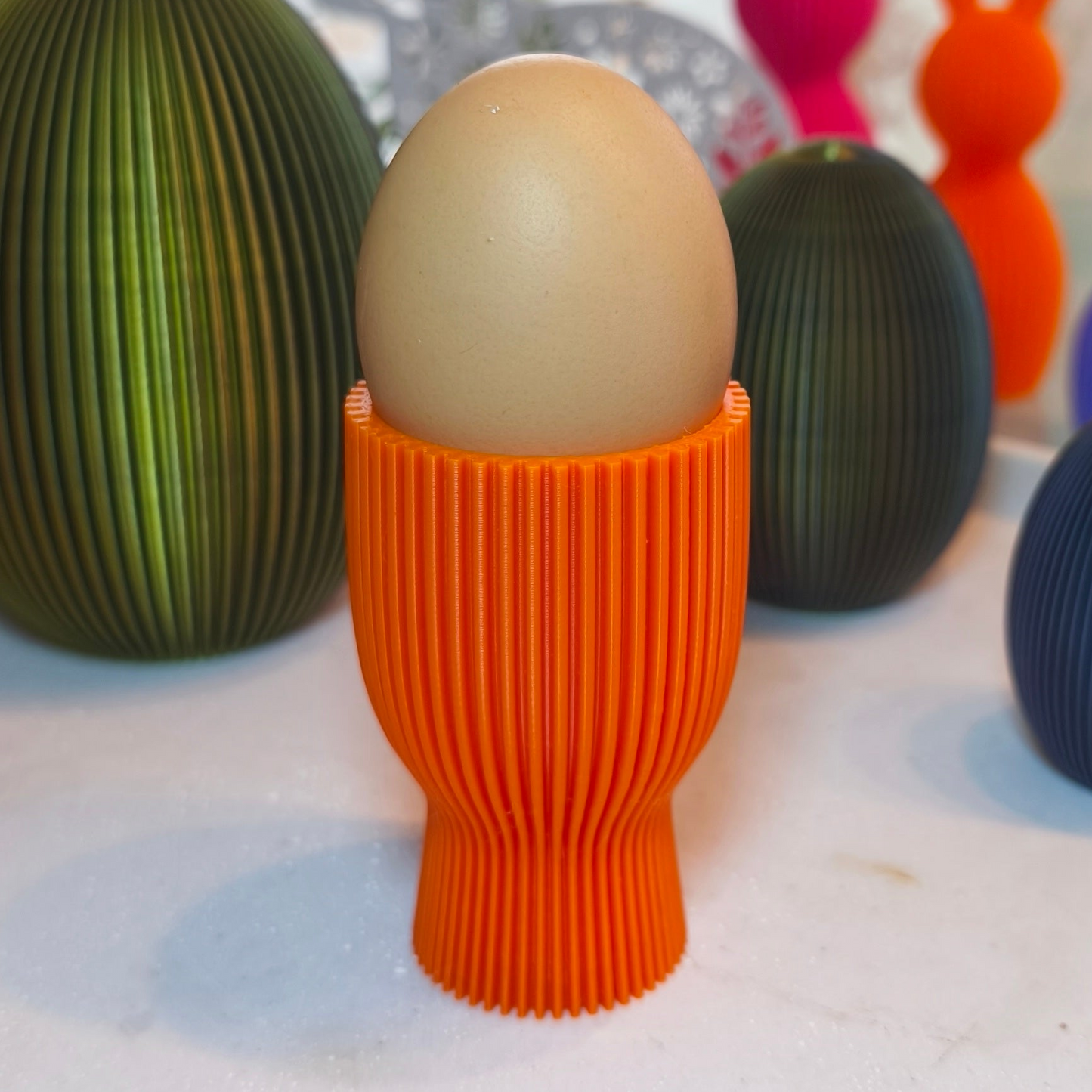 Eierbecher geriffelt  | Dekorative Eierbecher | große Farbauswahl