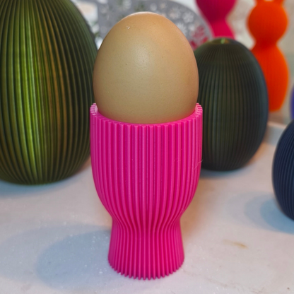 Eierbecher geriffelt  | Dekorative Eierbecher | große Farbauswahl