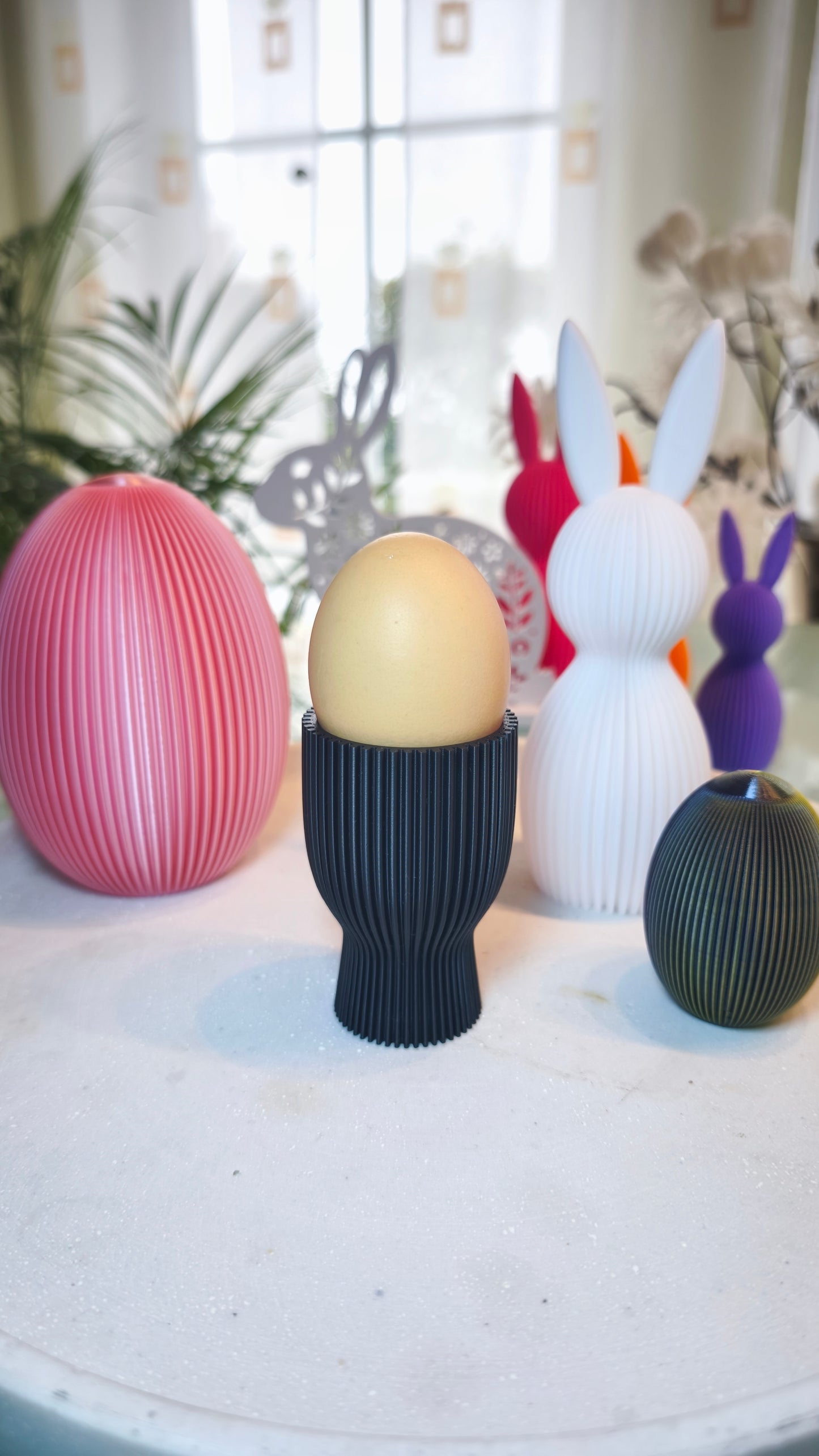 Eierbecher geriffelt  | Dekorative Eierbecher | große Farbauswahl