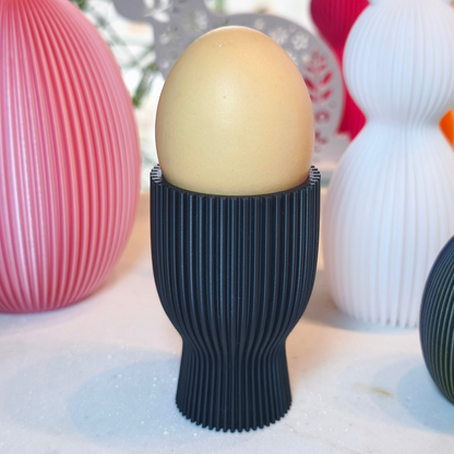 Eierbecher geriffelt  | Dekorative Eierbecher | große Farbauswahl